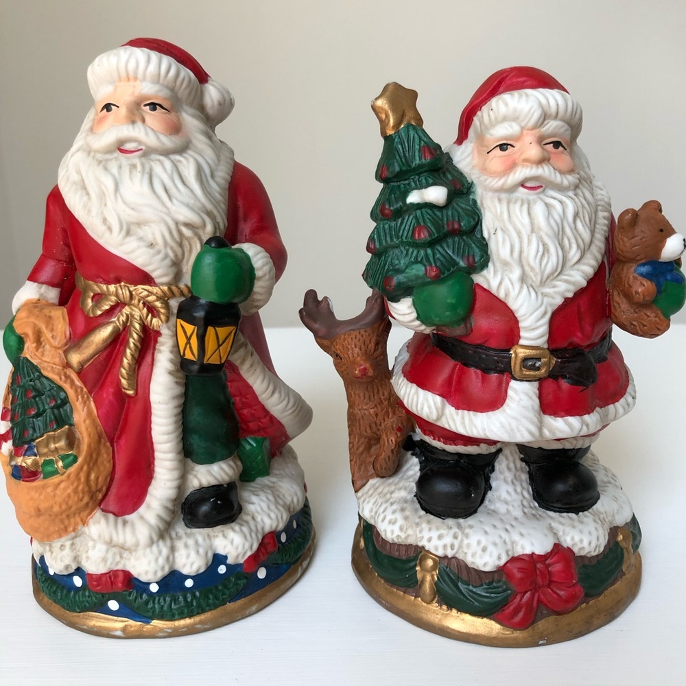 🎅🏻 Vintage Santa Claus Figurines Set